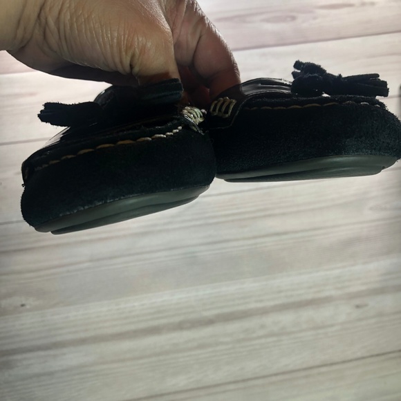 Sperry Topsider Suede Black Tassels Size 8 - Picture 5 of 8